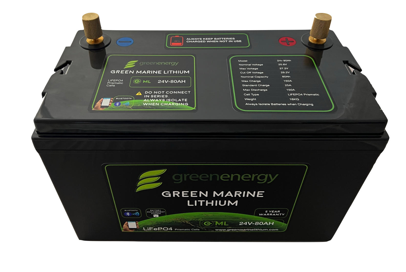 GML 12V 105AH Lithium Deep Cycle Storage Battery (WIFI+BT)