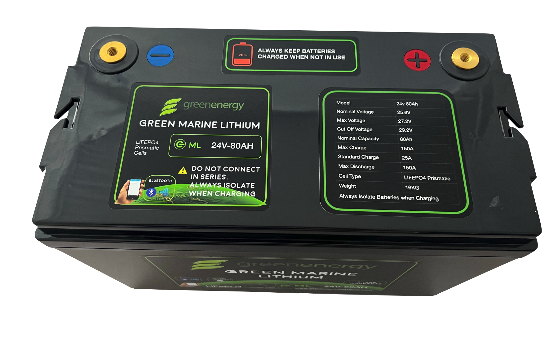 GML 24V 50AH Lithium Deep Cycle Storage Battery