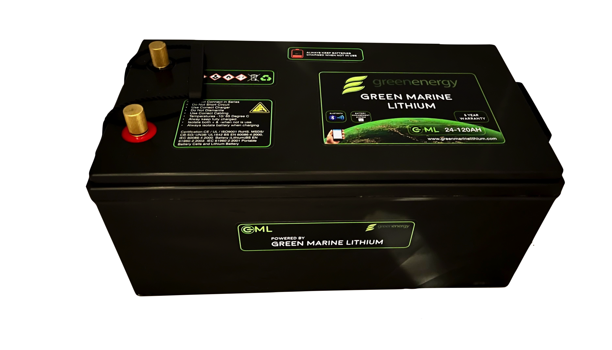 GML 24V 105AH Lithium Deep Cycle Storage Battery