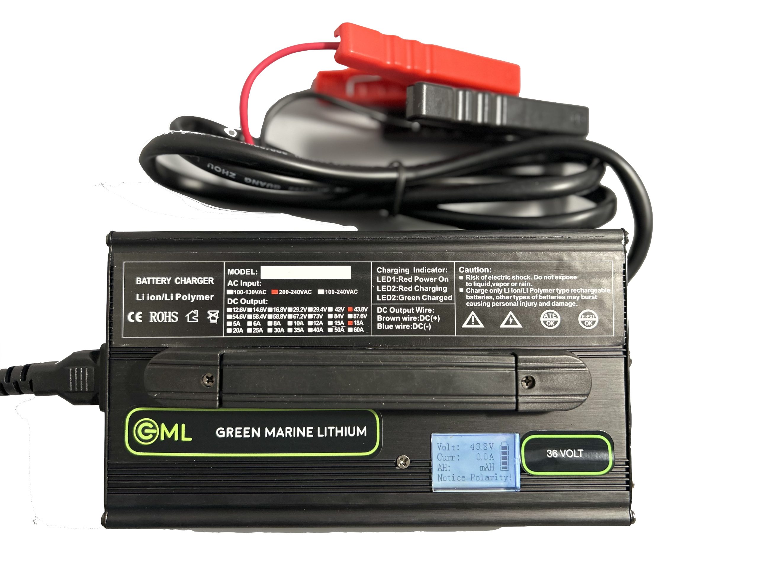 GML 48V 20amp Smart Fast Lithium Battery Charger ac/dc