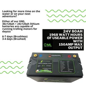 GML 24V 80AH Lithium Deep Cycle Storage Battery