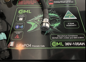 GML 36V 50AH Lithium Deep Cycle Storage Battery