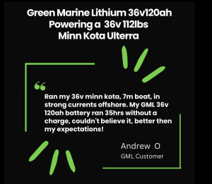 GML 36V 120AH Lithium Deep Cycle Storage Battery